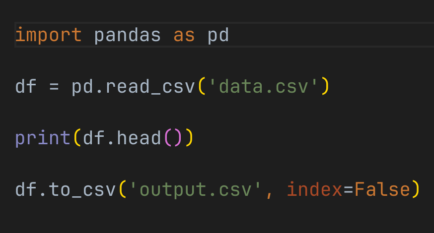 Efficient CSV File Handling in Python with pandas